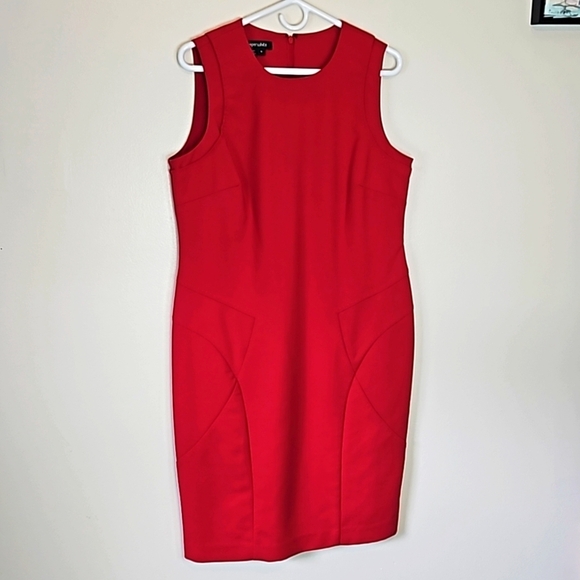 Paperwhite women's sleeveless Little red Dress bodycon size 14 NWOT - Picture 1 of 8